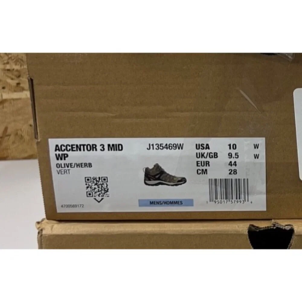 Merrell Men's Accentor 3 Waterproof Mid Hiking Boots Olive Sz. 10 W(EE) New - Picture 8 of 8